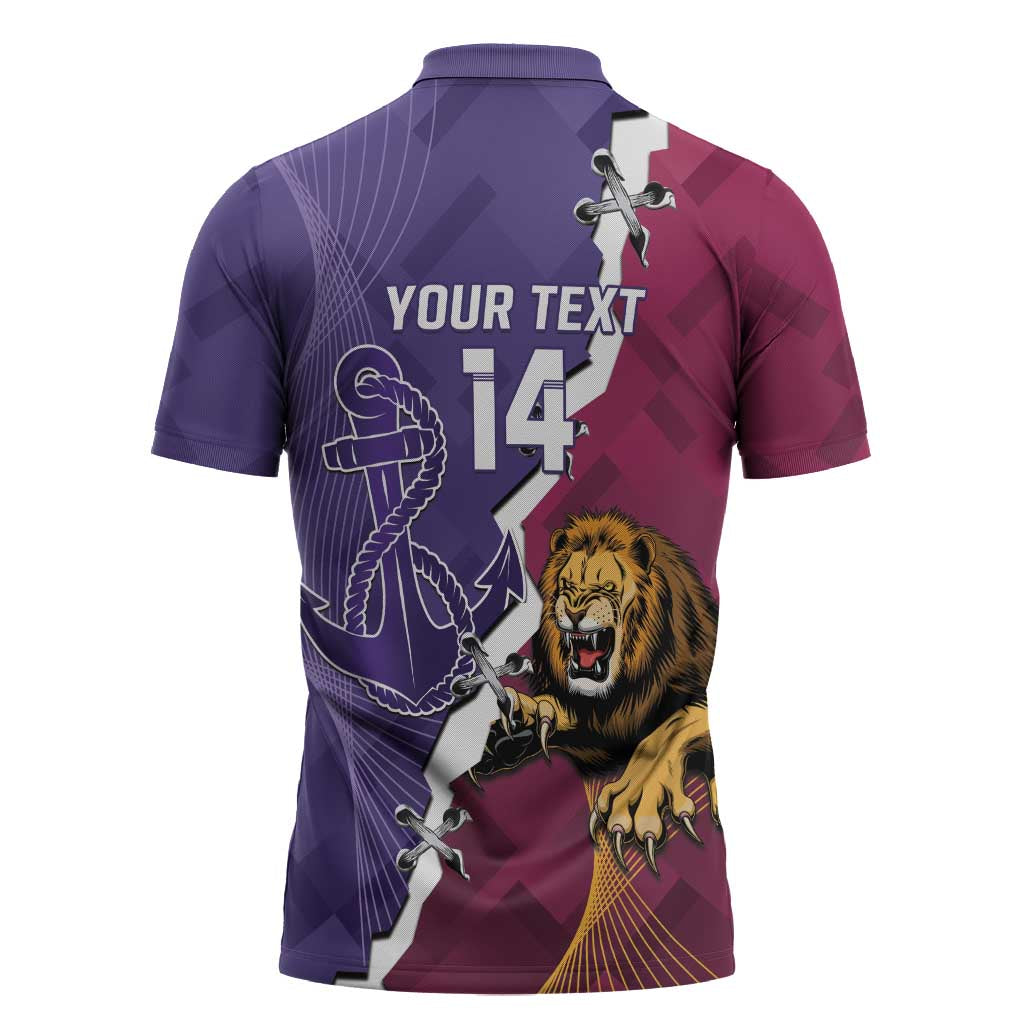 Dockers And Lions Football Custom Zipper Polo Shirt 2025 Sporty Dynamic Version - Aussie Hoodie