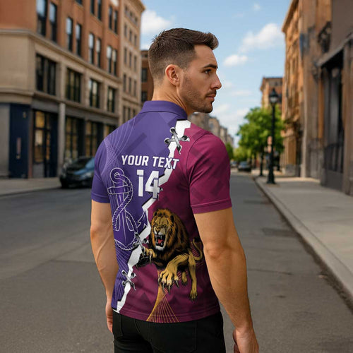 Dockers And Lions Football Custom Zipper Polo Shirt 2025 Sporty Dynamic Version - Aussie Hoodie