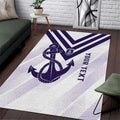 Dockers Football Custom Area Rug Fremantle Anchor Simple Style - Aussie Hoodie