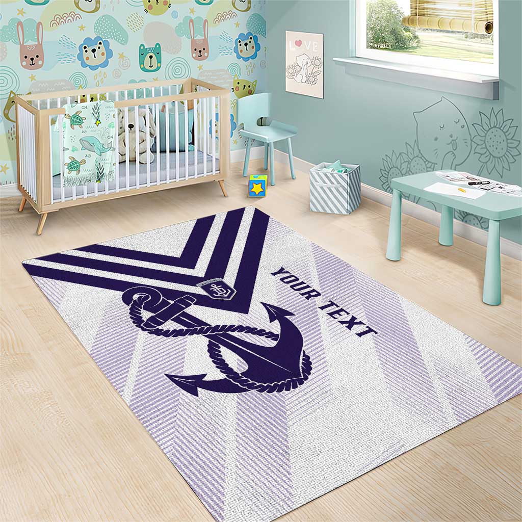 Dockers Football Custom Area Rug Fremantle Anchor Simple Style - Aussie Hoodie