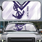 Dockers Football Custom Auto Sun Shade Fremantle Anchor Simple Style - Aussie Hoodie