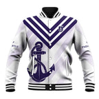 Dockers Football Custom Baseball Jacket Fremantle Anchor Simple Style - Aussie Hoodie