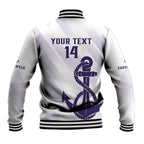 Dockers Football Custom Baseball Jacket Fremantle Anchor Simple Style - Aussie Hoodie