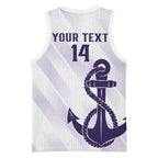 Dockers Football Custom Basketball Jersey Fremantle Anchor Simple Style - Aussie Hoodie