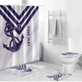 Dockers Football Custom Bathroom Set Fremantle Anchor Simple Style - Aussie Hoodie