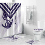 Dockers Football Custom Bathroom Set Fremantle Anchor Simple Style - Aussie Hoodie