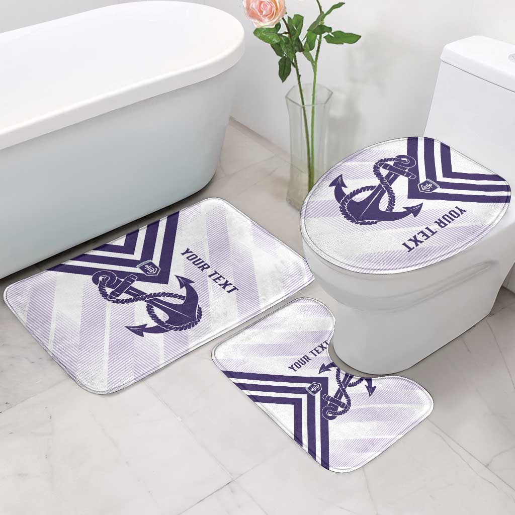 Dockers Football Custom Bathroom Set Fremantle Anchor Simple Style - Aussie Hoodie