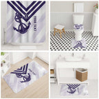 Dockers Football Custom Bathroom Set Fremantle Anchor Simple Style - Aussie Hoodie