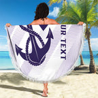 Dockers Football Custom Beach Blanket Fremantle Anchor Simple Style - Aussie Hoodie