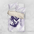 Dockers Football Custom Bedding Set Fremantle Anchor Simple Style - Aussie Hoodie