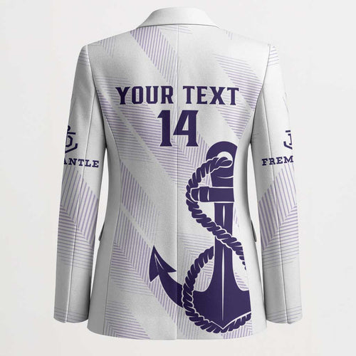 Dockers Football Custom Blazer Fremantle Anchor Simple Style - Aussie Hoodie