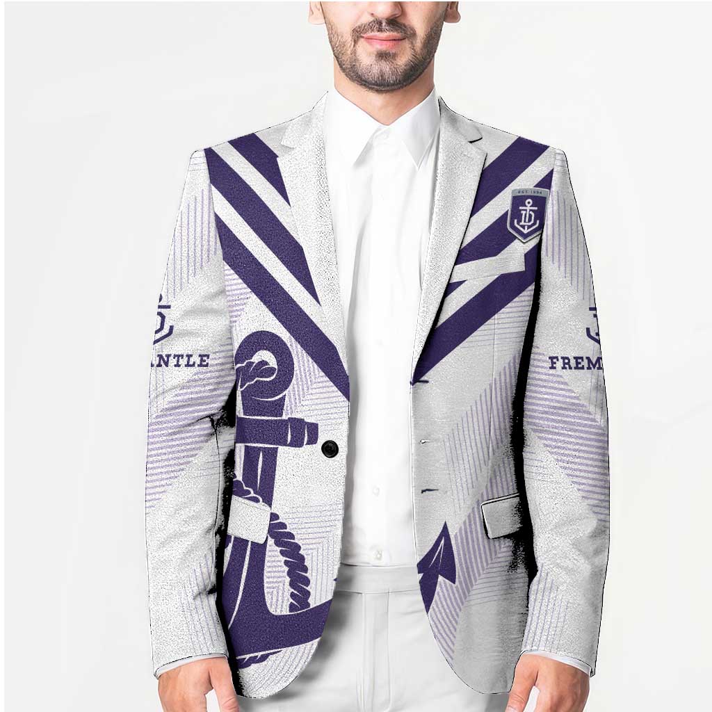 Dockers Football Custom Blazer Fremantle Anchor Simple Style - Aussie Hoodie