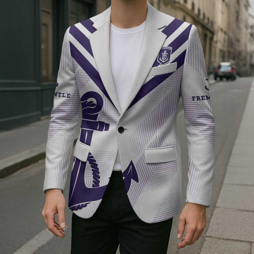 Dockers Football Custom Blazer Fremantle Anchor Simple Style - Aussie Hoodie