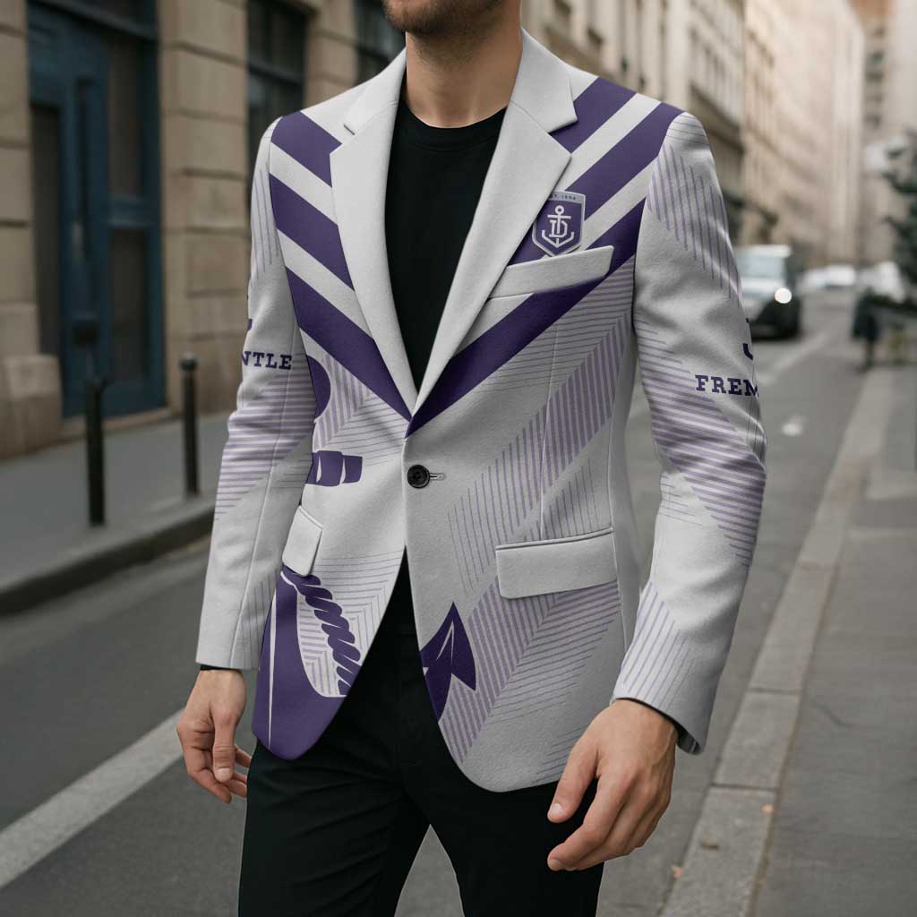 Dockers Football Custom Blazer Fremantle Anchor Simple Style - Aussie Hoodie