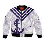 Dockers Football Custom Bomber Jacket Fremantle Anchor Simple Style - Aussie Hoodie