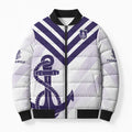Dockers Football Custom Bomber Puffer Jacket Fremantle Anchor Simple Style - Aussie Hoodie