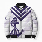 Dockers Football Custom Bomber Puffer Jacket Fremantle Anchor Simple Style - Aussie Hoodie