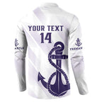 Dockers Football Custom Button Sweatshirt Fremantle Anchor Simple Style - Aussie Hoodie