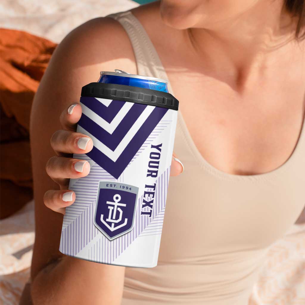 Dockers Football Custom 4 in 1 Can Cooler Tumbler Fremantle Anchor Simple Style - Aussie Hoodie