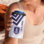 Dockers Football Custom 4 in 1 Can Cooler Tumbler Fremantle Anchor Simple Style - Aussie Hoodie