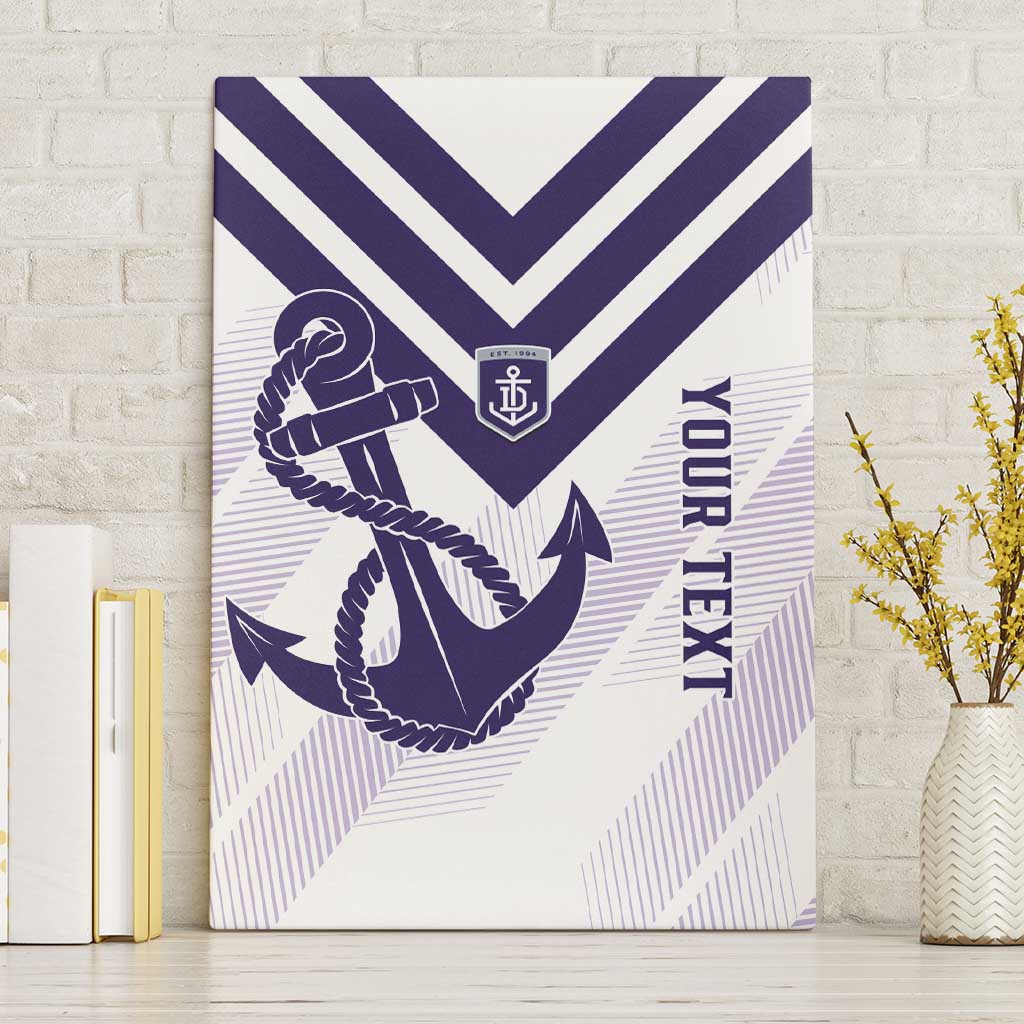 Dockers Football Custom Canvas Wall Art Fremantle Anchor Simple Style - Aussie Hoodie