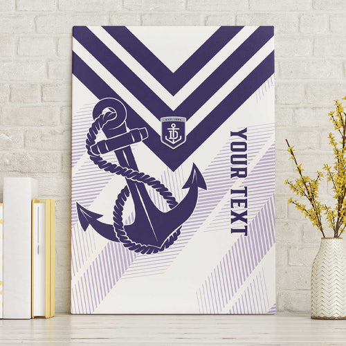 Dockers Football Custom Canvas Wall Art Fremantle Anchor Simple Style - Aussie Hoodie