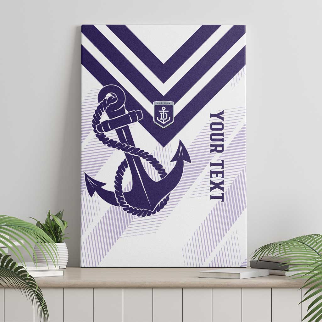 Dockers Football Custom Canvas Wall Art Fremantle Anchor Simple Style - Aussie Hoodie