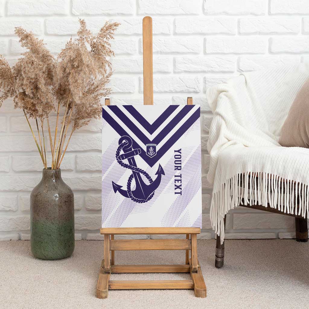 Dockers Football Custom Canvas Wall Art Fremantle Anchor Simple Style - Aussie Hoodie