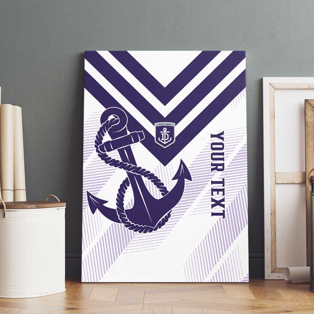 Dockers Football Custom Canvas Wall Art Fremantle Anchor Simple Style - Aussie Hoodie
