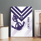 Dockers Football Custom Canvas Wall Art Fremantle Anchor Simple Style - Aussie Hoodie