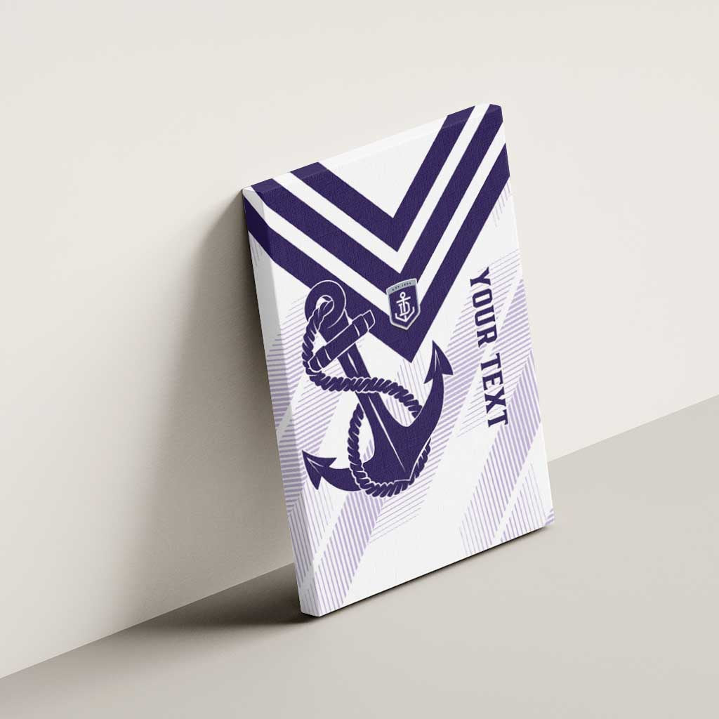 Dockers Football Custom Canvas Wall Art Fremantle Anchor Simple Style - Aussie Hoodie