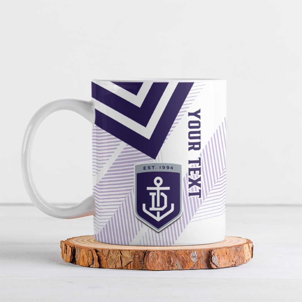 Dockers Football Custom Ceramic Mug Fremantle Anchor Simple Style - Aussie Hoodie