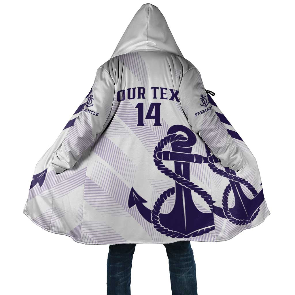 Dockers Football Custom Cloak Fremantle Anchor Simple Style - Aussie Hoodie