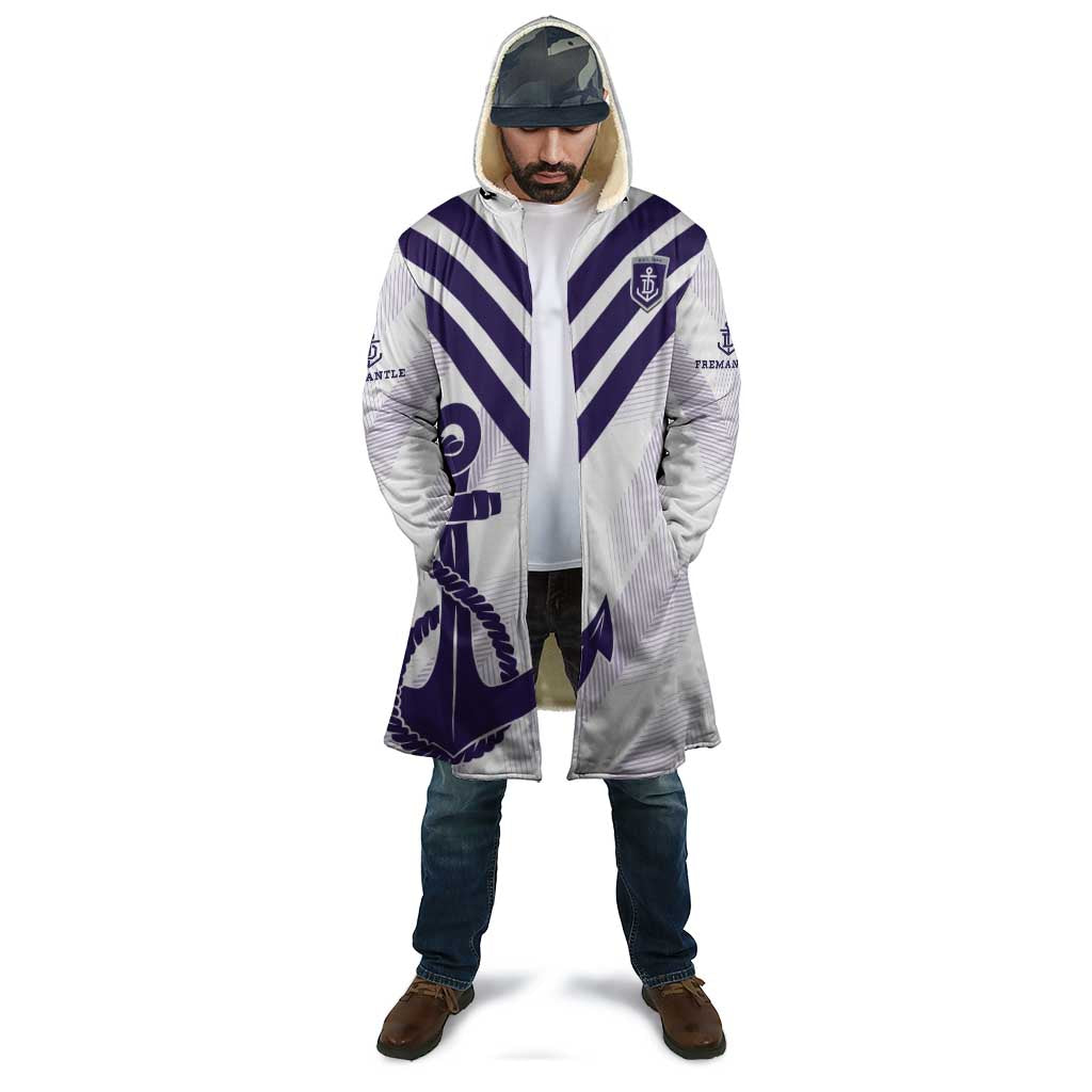 Dockers Football Custom Cloak Fremantle Anchor Simple Style - Aussie Hoodie