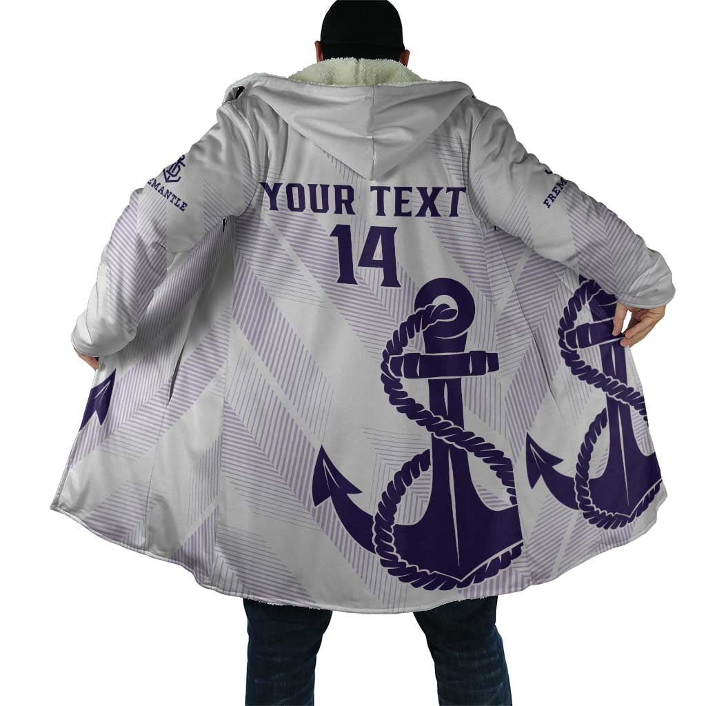 Dockers Football Custom Cloak Fremantle Anchor Simple Style - Aussie Hoodie