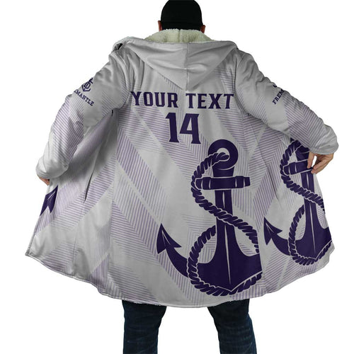 Dockers Football Custom Cloak Fremantle Anchor Simple Style - Aussie Hoodie