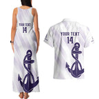 Dockers Football Custom Couples Matching Tank Maxi Dress and Hawaiian Shirt Fremantle Anchor Simple Style - Aussie Hoodie