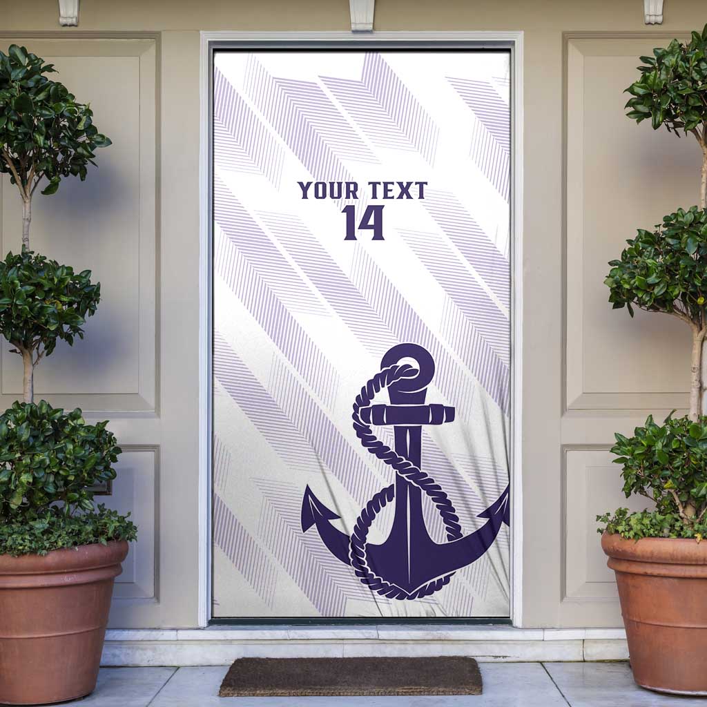Dockers Football Custom Door Cover Fremantle Anchor Simple Style - Aussie Hoodie