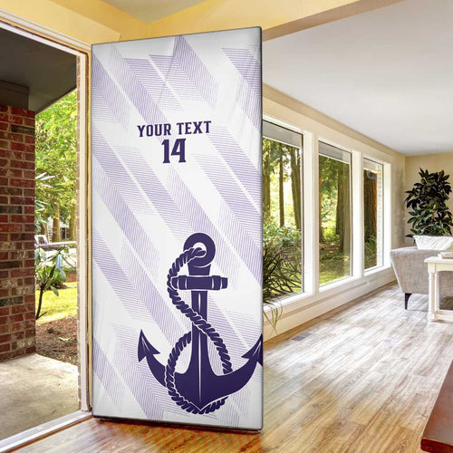 Dockers Football Custom Door Cover Fremantle Anchor Simple Style - Aussie Hoodie