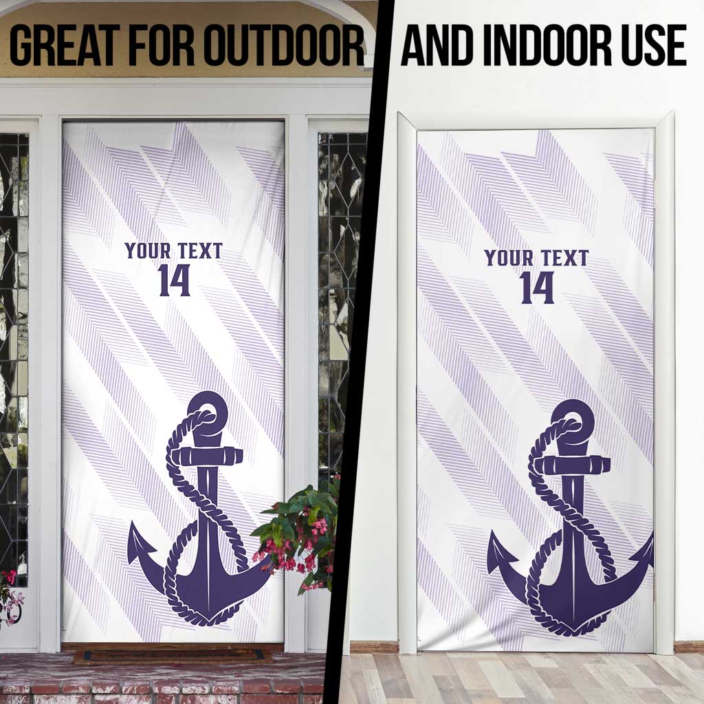 Dockers Football Custom Door Cover Fremantle Anchor Simple Style - Aussie Hoodie