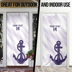 Dockers Football Custom Door Cover Fremantle Anchor Simple Style - Aussie Hoodie