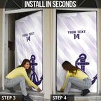 Dockers Football Custom Door Cover Fremantle Anchor Simple Style - Aussie Hoodie