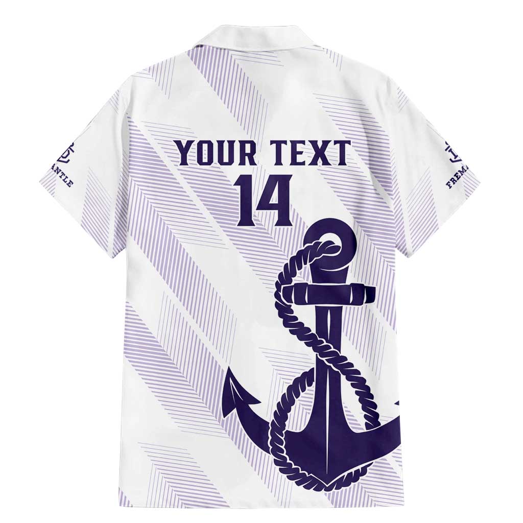 Dockers Football Custom Family Matching Mermaid Dress and Hawaiian Shirt Fremantle Anchor Simple Style - Aussie Hoodie