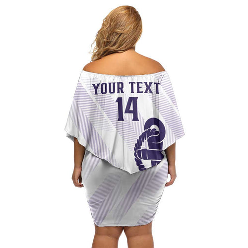 Dockers Football Custom Family Matching Off Shoulder Short Dress and Hawaiian Shirt Fremantle Anchor Simple Style - Aussie Hoodie