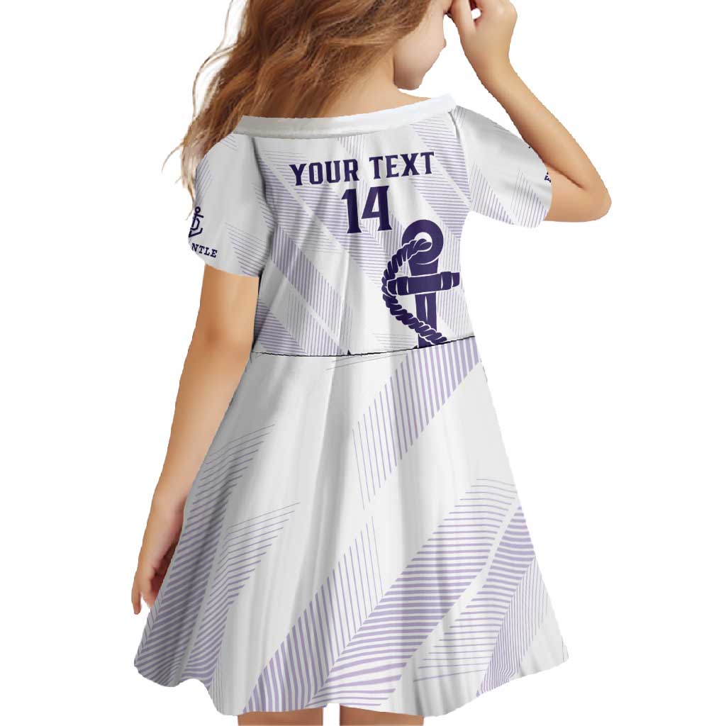 Dockers Football Custom Family Matching Tank Maxi Dress and Hawaiian Shirt Fremantle Anchor Simple Style - Aussie Hoodie