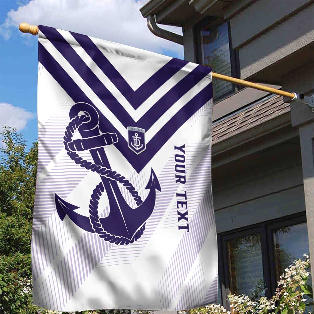 Dockers Football Custom Garden Flag Fremantle Anchor Simple Style - Aussie Hoodie