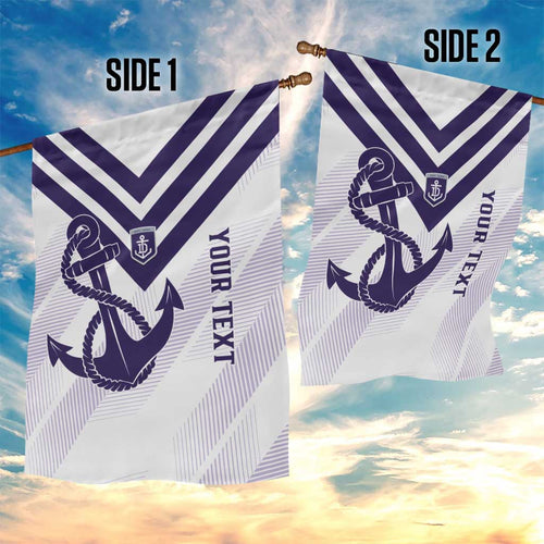 Dockers Football Custom Garden Flag Fremantle Anchor Simple Style - Aussie Hoodie