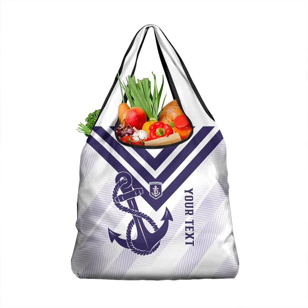 Dockers Football Custom Grocery Bag Fremantle Anchor Simple Style - Aussie Hoodie