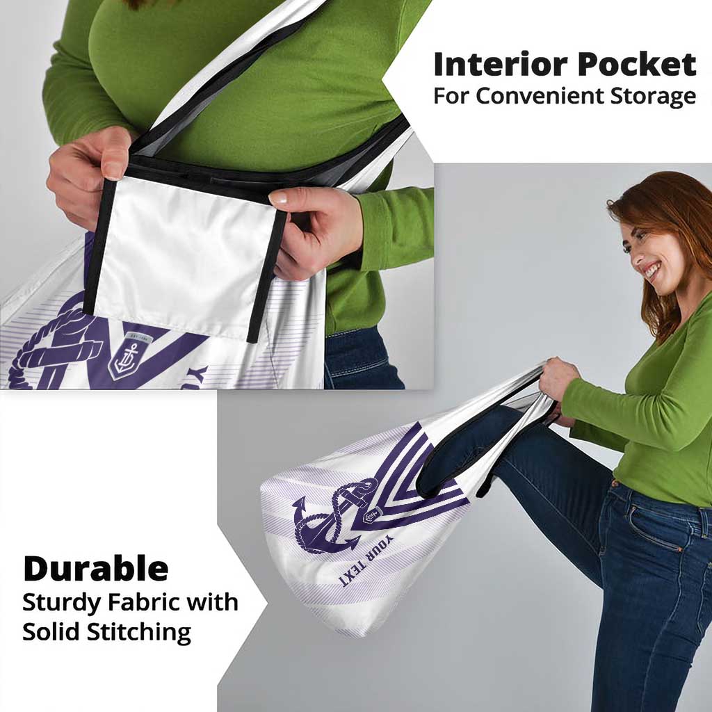 Dockers Football Custom Grocery Bag Fremantle Anchor Simple Style - Aussie Hoodie