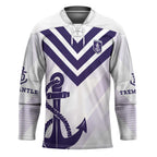 Dockers Football Custom Hockey Jersey Fremantle Anchor Simple Style - Aussie Hoodie